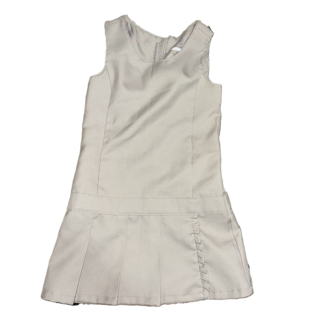 Girls Uniform Dress Khaki Size 6X